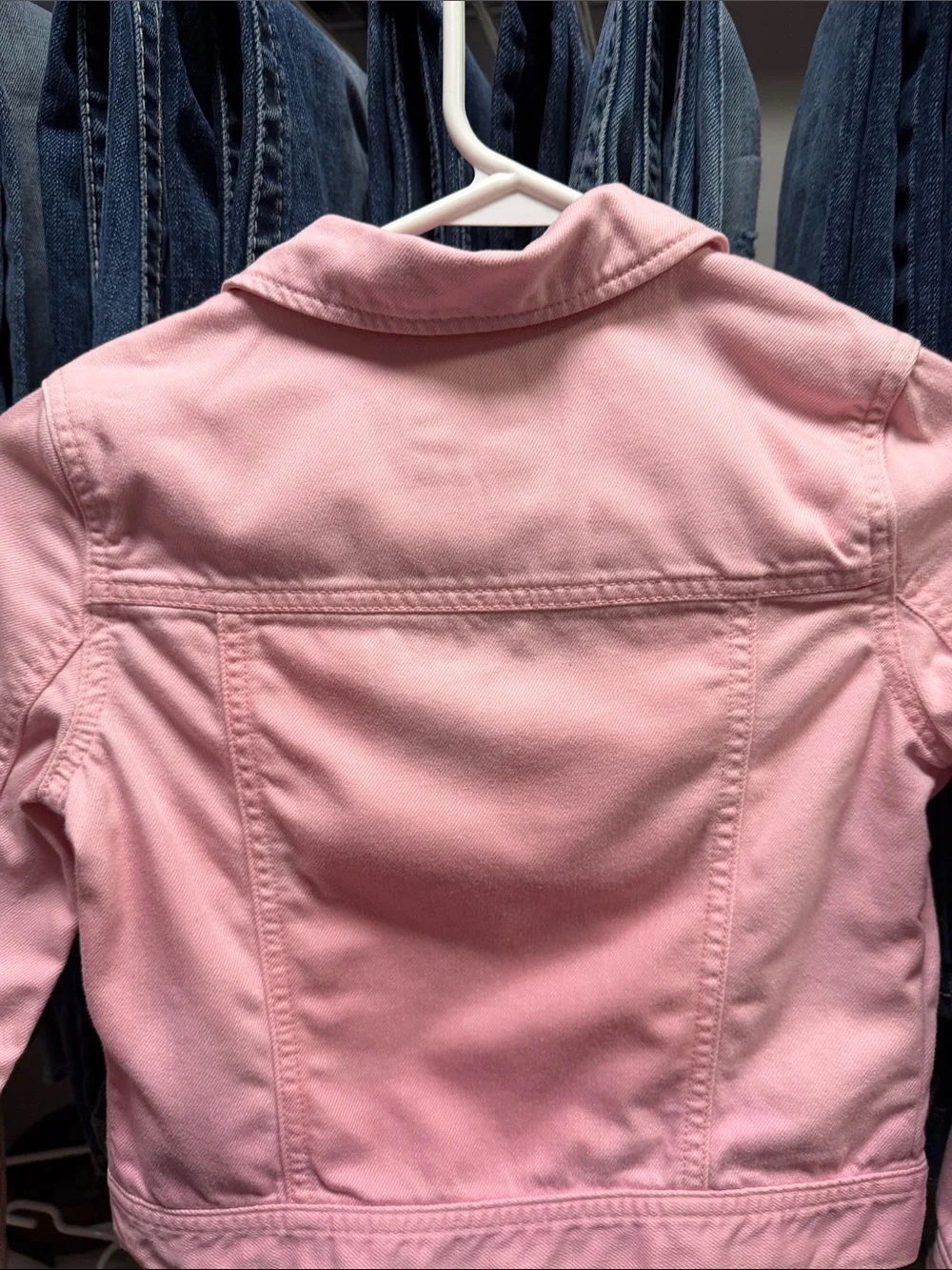 GAP Light Pink Denim Jacket for Girls Size Small